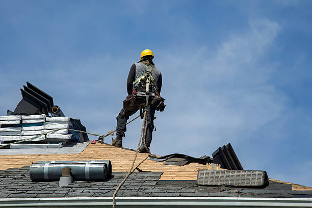 Professional Storm Damage Roof Repair technician working in Clarksville, TX